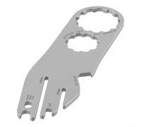 ComfyHarbor Strumento di allineamento del freno a disco della bicicletta, multifunzione, chiave per tappo forcella con valvola Presta e chiave per raggi