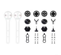 ComfyHarbor Supporto in nylon per computer da bicicletta, confezione da 2 staffe di estensione per manubrio per Cat Eye, per GARMIN, per BRYTON, con interfaccia adattatore integrata per ciclismo su