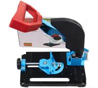 ComfyHarbor Supporto per smerigliatrice angolare regolabile con scudo di sicurezza e meccanismo a morsetto rapido, supporto da taglio in acciaio al carbonio per applicazioni versatili di macinazione