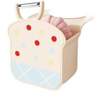 ComfyHarbor Supporto per spugna da cucina, organizer da parete, per cestello di scarico del lavandino, stile crema, con spazio ventilato, per spugne e spugne (B)