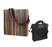 ComfyHarbor Tamburo portatile da viaggio Cajon Box Tamburo a mano piatta Strumento a percussione in legno (cajon + borsa)