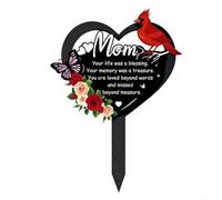 ComfyHarbor Targa commemorativa in metallo a forma di cuore, per papà, impermeabile, per esterni, con iscrizione ispiratrice, decorazione per cimitero in ferro, per funerali in omaggio e esposizione