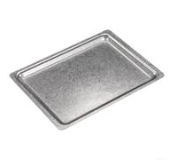 ComfyHarbor Teglia rustica in acciaio inox con bordo largo vassoio per pesce e gamberetti, 30 x 22 cm (grigio)