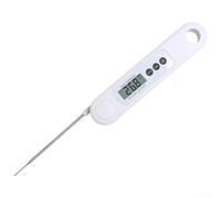 ComfyHarbor Termometro digitale per carne per lettura istantanea sonda impermeabile design pieghevole per barbecue cottura grill cucina Candy Making 18 x 3 x 3 cm bianco