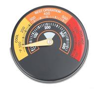 ComfyHarbor Termometro per camino, calibro in lega di alluminio ad alta precisione con quadrante grande per stufa a legna, attacco magnetico, diametro 6 cm (A)