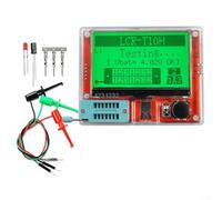 ComfyHarbor Tester transistor LCR T10H con ampio display grafico, identificazione automatica dei pin per induttore resistore condensatore MOS a diodi, analizzatore di componenti portatile con