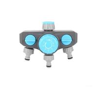 ComfyHarbor Timer dell'acqua a tre percorsi per uso in giardino con programma programmabile e valvola dedicata per ogni uscita (blu)