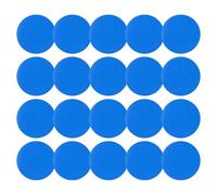 ComfyHarbor Toppe di riparazione impermeabili in PVC, per materasso gonfiabile per piscina, blu (rotondo/quadrato) (rotonde) (20 pezzi)
