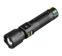 ComfyHarbor Torcia elettrica ad alto rendimento 1000LM con display LCD dello stato della batteria, funzionamento a 5 modalità stroboscopiche SOS, valutazione impermeabile IP67, supporto di ricarica