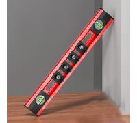 ComfyHarbor Trapani Livello di Posizionamento Foro Righello in Lega di Alluminio con 4,8 mm BoreTemplate per Livella a Spirale per Elettricista Presa Foratura per Allineamento Verticale Orizzontale