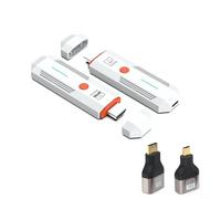 ComfyHarbor Trasmettitore e ricevitore wireless, adattatore video HD 1080P con portata di 50 m, Dual Band 2,4 G/5,8 G per laptop, PC, fotocamera, proiettore, Home Theater, presentazioni in ufficio