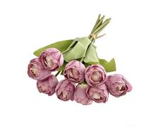 ComfyHarbor Tulipani Artificiali 9 Bordo Bruciato Set 2 Tulipani Artificiali