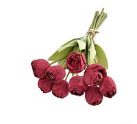 ComfyHarbor Tulipani Artificiali 9 Bordo Bruciato Set 2 Tulipani Artificiali