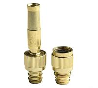 ComfyHarbor Ugello per tubo da giardino ad alta pressione, spruzzatore d'acqua regolabile, per lavaggio auto e irrigazione del giardino, connettore in lega di alluminio, con iniezione diretta G1/2 G3