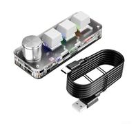 ComfyHarbor Un approccio semplificato al gioco La tastiera RGB portatile essenziale a tre tasti migliora l'esperienza utente (bianco)