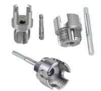 ComfyHarbor Utensile per filettare tubi in metallo, filettatura interna esterna, fustella integrata per progetti idraulici PPR per tubi idraulici, argento (20 + 25 + 30 mm)