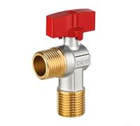 ComfyHarbor Valvola ad angolo in ottone da 1,3 cm con design a prova di perdite e funzione di risparmio idrico per collegamenti efficienti dell'impianto idraulico domestico e del riscaldamento