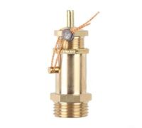 ComfyHarbor Valvola di sicurezza per compressore d'aria BSP da 1/2", rilascio in rame ottone per 8 kg e 16 kg, protezione industriale della pompa pneumatica, tipo di controllo con guarnizione morbida