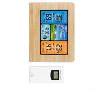 ComfyHarbor Wireless per Stazione Meteo con Sensore Esterno per Previsioni | 6 icone dinamiche per le previsioni, frecce di tendenza, monitoraggio della pressione barometrica, orologio 12/24 ore