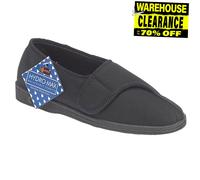 Comfylux Bill Black Pantofole In Nylon Lavabili Con Chiusura A Contatto Nero
