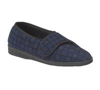 Comfylux Paul Mens Pantofole Classiche In Nylon Con Chiusura A Strappo Navy