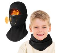 Comfyouth Passamontagna termico per bambini, maschera invernale antivento da sci (con fori traspiranti), multifunzione, scaldacollo per bambini, sotto il casco, per ragazzi e ragazze, per sci