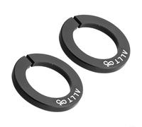 Comgooldool 2 coperture per mozzo della ruota della bicicletta per asse passante RockShox, inserto anti-cap in lega di alluminio per mozzi da 15 mm, tappo terminale a pressione statica, nero, 30,7 x