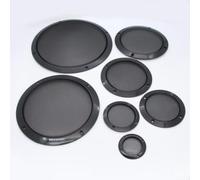 Comgooldool 2 griglie per altoparlanti in metallo da 25,4 cm con viti, copertura antipolvere in rete di acciaio nera per audio fai da te, protezione contro strappi e tagli, diametro esterno 274 mm (4