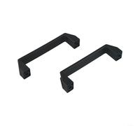 Comgooldool 2 maniglie in nylon ispessito per porte, 90 mm/120 mm/180 mm, colore nero, stile industriale, per armadi, cassetti e attrezzature meccaniche, manopole in plastica con facile installazione