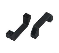 Comgooldool 2 maniglie in nylon ispessito per porte, 90 mm/120 mm/180 mm, colore nero, stile industriale, per armadi, cassetti e attrezzature meccaniche, manopole in plastica con facile installazione