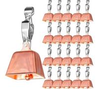 Comgooldool 21 campane da pesca con clip regolabili per tutte le canne, struttura in acciaio inossidabile per una maggiore durata e resistenza alla ruggine, design stabile al vento con morsetto a