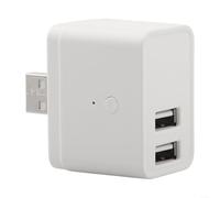 Comgooldool Adattatore USB Smart Switch-Power per telecomando App Tuya, Wi-Fi abilitato con funzione timer e conto alla rovescia, Bluetooth Dual Mode, uscita 5-12V 2.5A, per Smart Life Home (ZHQ12Z)