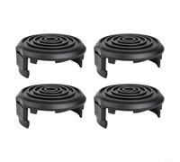 Comgooldool Bobina di ricambio e copertura per Harbor per Freight Bauer 20115E-B Trimmer, filo in nylon da 1,65 mm, testa a doppio strato da 8,2 m, con tappo per mangiatore da 5,5 A, 38 cm, colore