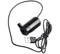 Comgooldool Confezione da 2 pompe sommergibili USB 5 V per stagni e fontane con design a risparmio acustico per mini acquario e acqua da giardino, nero (1 pezzo)