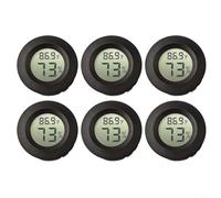 Comgooldool Confezione da 6 termometri digitali per mini umidità interna e temperatura con ampio display LCD, monitor compatto in plastica per casa, ufficio, serra, cameretta dei bambini, camera da
