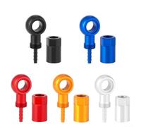Comgooldool Connettore per freno a disco idraulico per bicicletta SLX, XT-XTR - 5 mm OD 2.0/2.1/2.3 mm ID Olive Fitting, lega di alluminio, per freni Shimano-idraulici (nero)