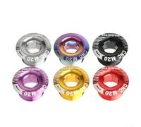 Comgooldool Copertura per bullone di fissaggio del braccio della pedivella in lega di alluminio per Shimano-M4000 M590 XT-XTR, M19 M20 CNC per corona cava IXF LEBYCLE-PROwheel, nero (colorato M19)