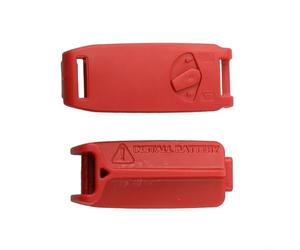 Comgooldool Copri batteria per bicicletta in ABS rosso per reggisella SRAM Dropper, custodia protettiva leggera per bicicletta elettrica