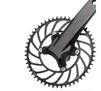 Comgooldool Corona stretta larga 110BCD 4 bulloni CNC in lega di alluminio singola per bici da strada 9/10/11 velocità nero (52T) (50T)