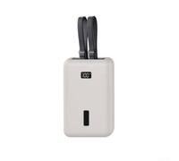Comgooldool Custodia in silicone Ive per Anker Zolo 20000 mAh Power Bank - Cover morbida graffi e cadute per viaggi all'aperto, pelle leggera in grigio (grigio)