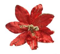 Comgooldool Decorazione da appendere all'albero di Natale a forma di stella | Per un design scintillante, colore rosso festivo, materiale, decorazione per la casa, accento vacanza (rosso)