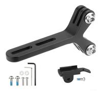 Comgooldool Estensore per manubrio della bici per barre integrate, supporto luce in alluminio e adattatore per fotocamera per Garmin per bryton per computer wahoo, doppio foro per vite spaziatura 10