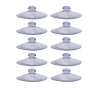 Comgooldool Forti ventose 55 mm ganci rotondi in PVC trasparente | Tenuta extra forte, materiale PVC trasparente, diametro 55 mm, ideale per oggetti pesanti, bagno e cucina (4 pezzi 5,5 cm)