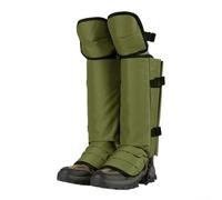 Comgooldool Ghette regolabili da escursionismo, impermeabili, in nylon 500D, resistenti ai graffi, per caccia, campeggio, alpinismo, avventure all'aria aperta, unisex, verde (verde)