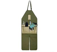 Comgooldool Grembiule da giardino professionale con 6 tasche organizzate e gonna a tutta lunghezza in tessuto Oxford 600D per una maggiore durata