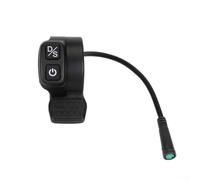 Comgooldool Gruppo acceleratore per scooter KUKIRIN-G2 e MASTER, cambio a doppio pulsante per accensione e interruttore, controllo in plastica da 65 W per un'accelerazione fluida, nero