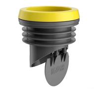 Comgooldool Guarnizione universale a flangia per WC con valvola di ritegno anti-riflusso integrata, guarnizione spessa per tubi di scarico da 110 mm, ABS + silicone + gomma (flangia)