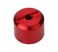 Comgooldool Half Moon - Dado in metallo per mulinello, parte di riparazione, diametro interno 8 mm, per mulinelli da pesca serie Abu Garcia e DAIWA, accessorio di ricambio, colore argento (rosso)