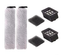 Comgooldool Kit di 2 spazzole a rullo e filtro per BISSELL 3548 per pavimenti duri Turboclean Wet Dry Cordless Aspirapolvere, ricambio 1630733, accessori lavabili in ABS per la pulizia di peli di