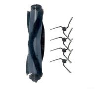 Comgooldool Kit di accessori di ricambio per aspirapolvere robot Eufy C10 con 1 spazzola a rullo in gomma ABS e 4 spazzole laterali per una pulizia efficiente di polvere e detriti angolari